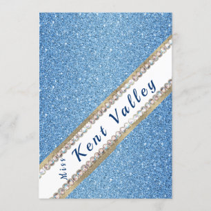 Inbjudan för glitter för