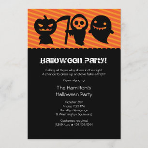 Inbjudan för Halloween Kawaii dräktparty
