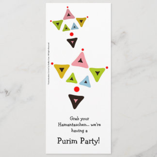 Inbjudan för Hamantaschen clownPurim party