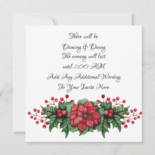 Inbjudan för händelse för Tie för (Baksida)