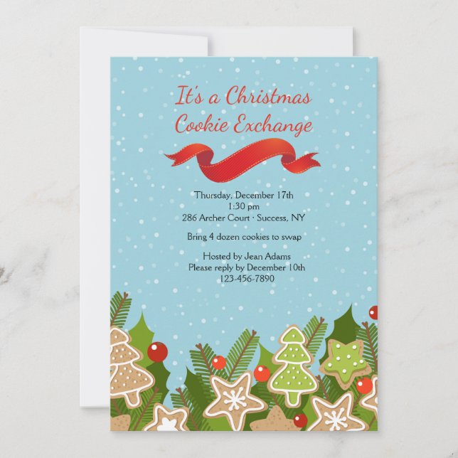 Inbjudan för helgdagkakautbyte (Framsida)