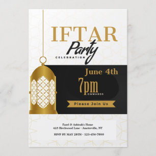 Inbjudan för Iftar partylykta
