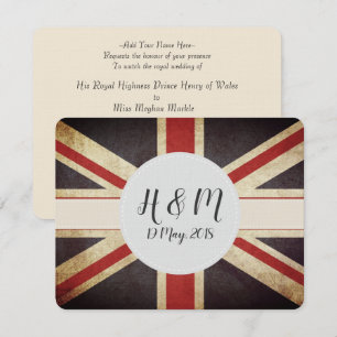Inbjudan för jack för Harry Meghan Monogram
