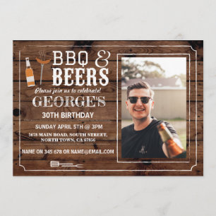 Inbjudan för jubel för BBQ- &
