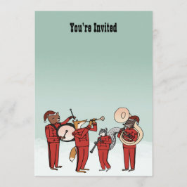 Inbjudan för julhelgdagmusikband