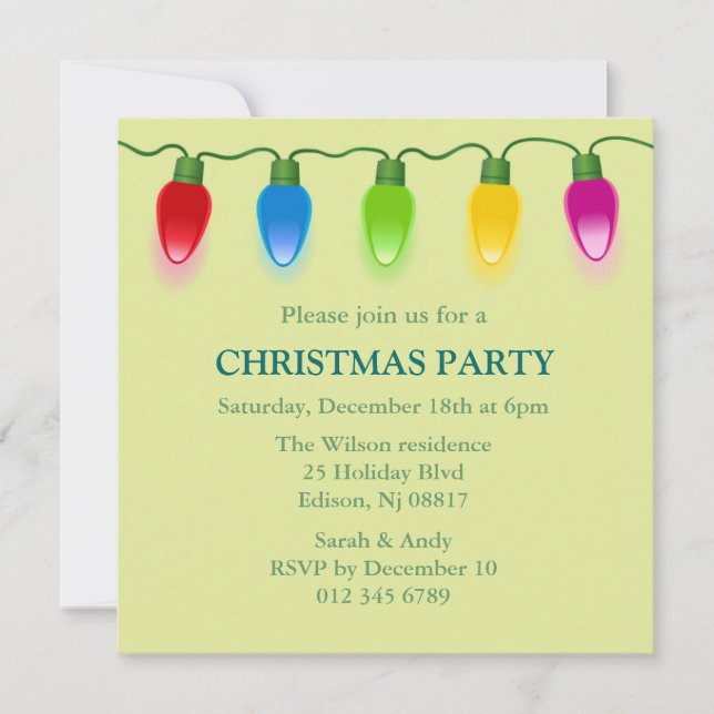 Inbjudan för julljushelgdag (Framsida)