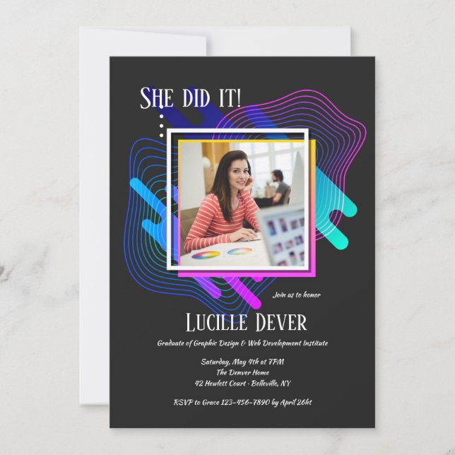 Inbjudan för konst- och designfotostudenten (Framsida)