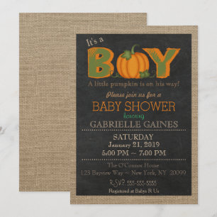 Inbjudan för land för baby shower för
