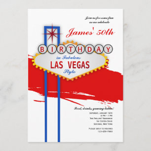 Inbjudan för Las Vegas stilfödelsedag