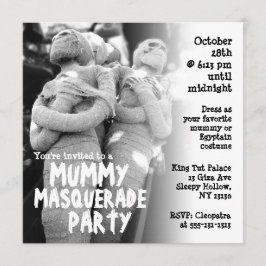 Inbjudan för mammamaskeradhalloween fest