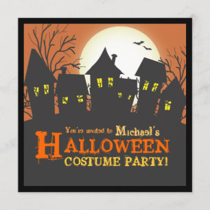 Inbjudan för mardrömgrannskaphalloween fest