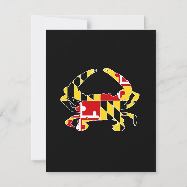 Inbjudan för Maryland flaggakrabba/stationärt (Framsida)