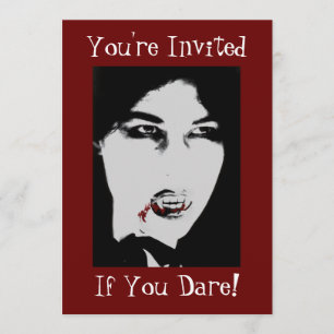 Inbjudan för middag för räkningsDracula Halloween