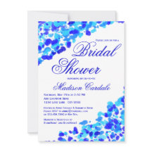 Inbjudan för möhippa för blått för