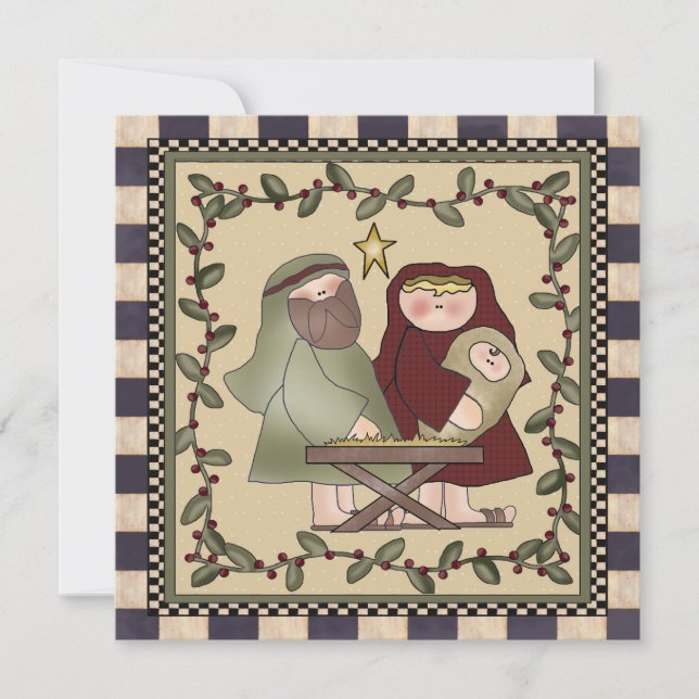 Inbjudan för Nativityjulparty (Framsida)