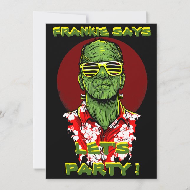 inbjudan för party för halloween (Framsida)