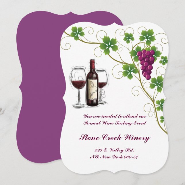 Inbjudan för party för händelse för (Fram/baksida)