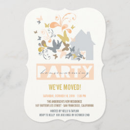 Inbjudan för party för hus för