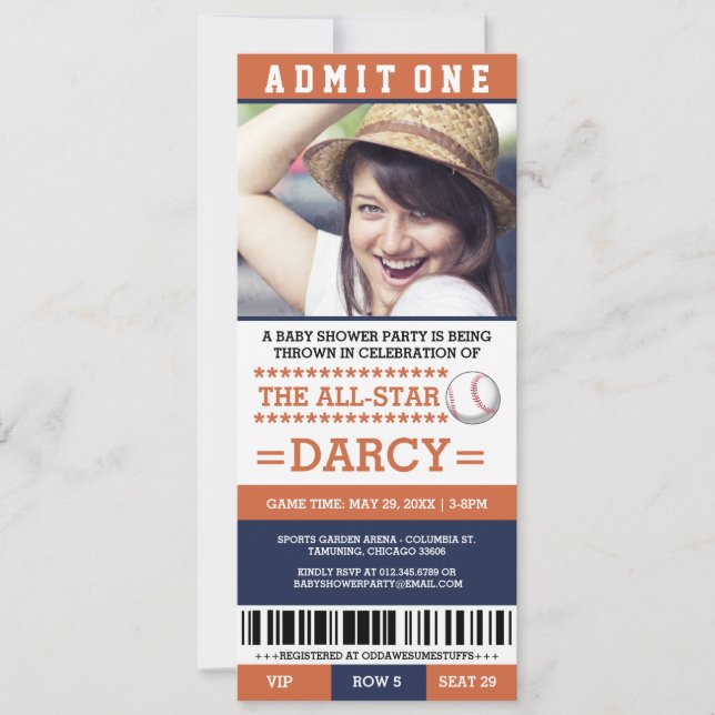 Inbjudan för party för orange- och (Framsida)