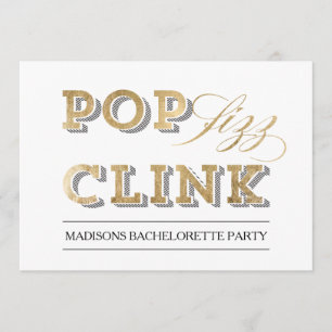 Inbjudan för party för popFizzfinka