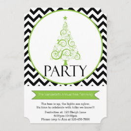 Inbjudan för party för sparrejulgranbräm