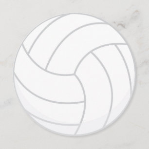 Inbjudan för party för sporttemavolleyboll