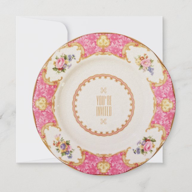 Inbjudan för party för VictoriankickTea (Framsida)