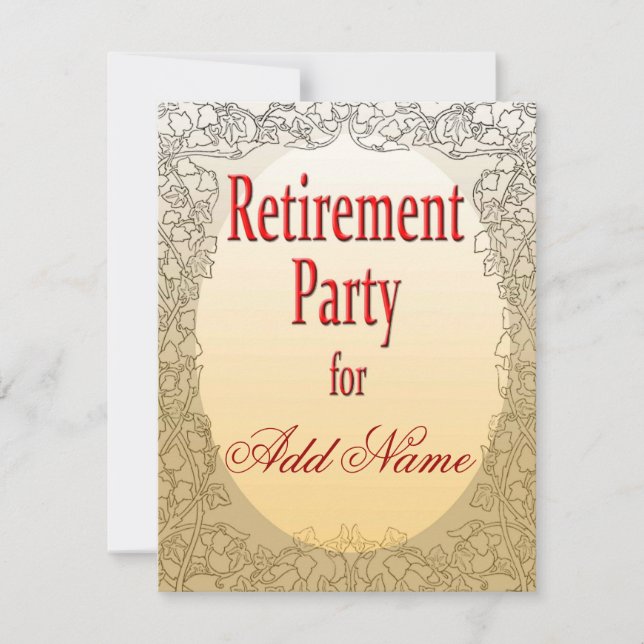 Inbjudan för personligpensionparty (Framsida)