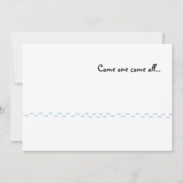 Inbjudan för pingvintryckparty (Framsida)