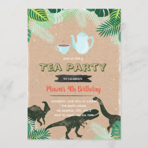 Inbjudan för pojke för Tearexparty