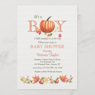 Inbjudan för pojkepumpababy shower