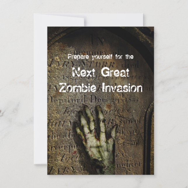 Inbjudan för resningZombiehalloween fest (Framsida)