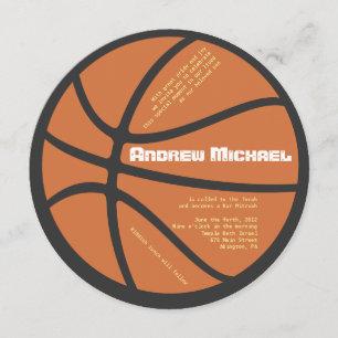 Inbjudan för runda för KALL BASKETpub bat mitzvah