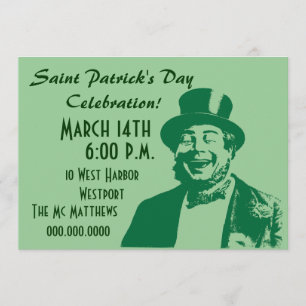 Inbjudan för saint patrick's daypartyirländare