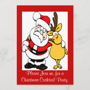 Inbjudan för Santa & Rudolph julparty