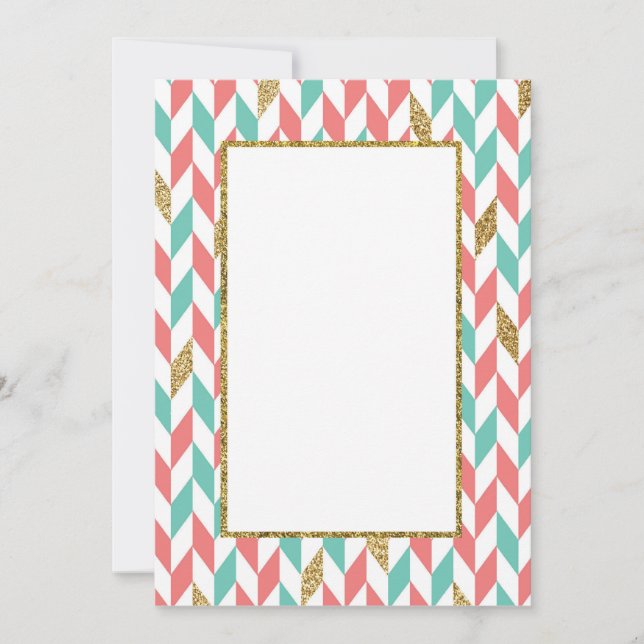 Inbjudan för Scatter för sparre för glitter för (Framsida)