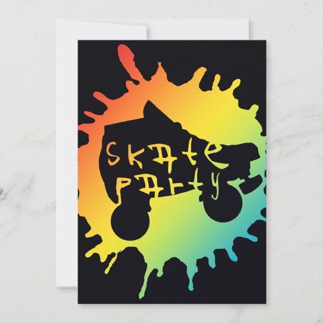 inbjudan för skridskosplatzparty (Framsida)