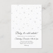 Inbjudan för snöflingorvinterjulfest