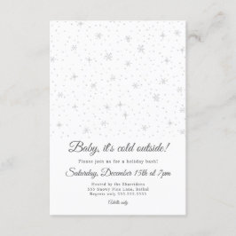 Inbjudan för snöflingorvinterjulfest