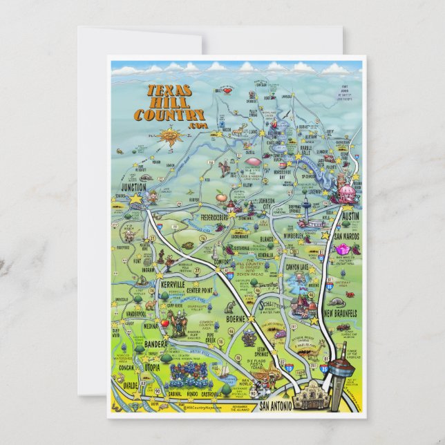 Inbjudan för Texas backeland (Framsida)