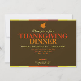 Inbjudan för thanksgiving för kluckandekluckande