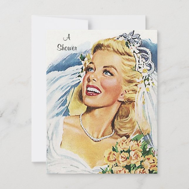 Inbjudan för vintagemöhippameddelande (Framsida)