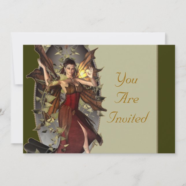 Inbjudan för vinterälvahändelse (Framsida)