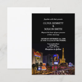 Inbjudan för Viva Las Vegas destinationsbröllop