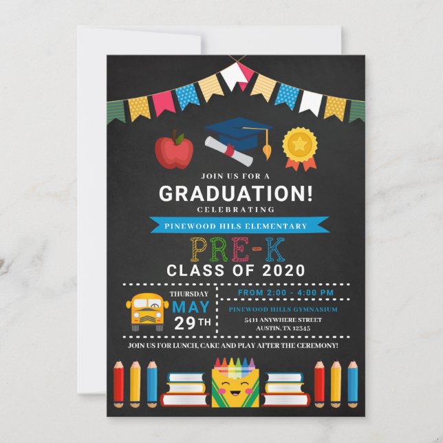 Inbjudan före K Studenten-kalkboard (Framsida)
