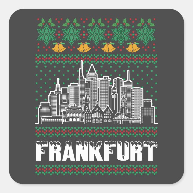 Inbjudan Fyrkantigt Klistermärke (Framsida)