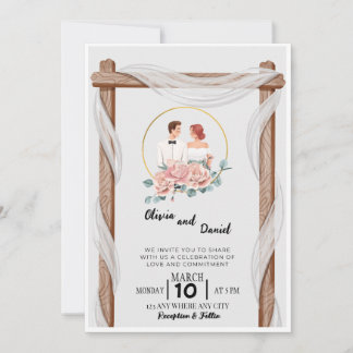 Inbjudan Går med oss för Bröllop Firande i