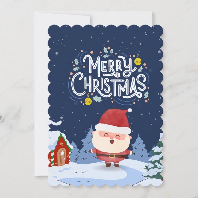 Inbjudan glad jul (Framsida)