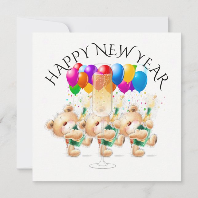 Inbjudan gott nytt år/Firande (Framsida)