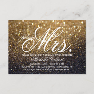 Inbjudan - Guld Lit Nite-Möhippan i framtiden Mrs.